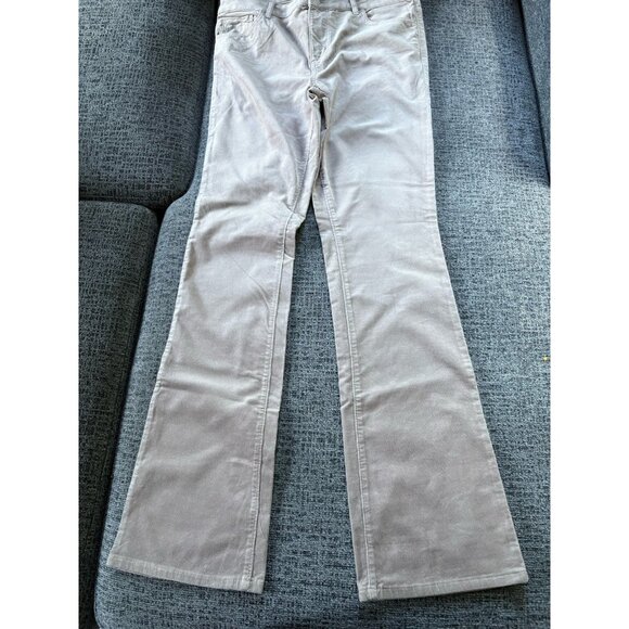Loft New Tan Corduroy Size 8 29 Length Boot Cut Jeans High Rise - Picture 1 of 10